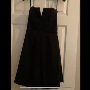 Black strapless dress